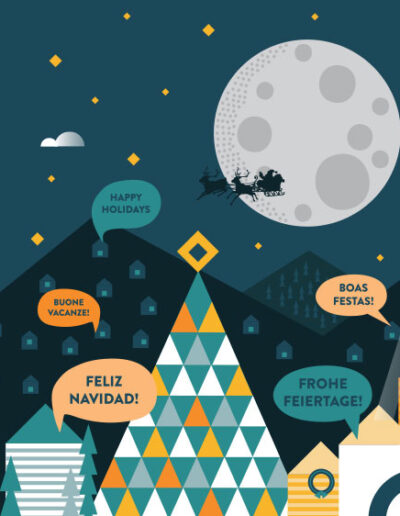 Digital: Christmas card Illustration done for 20 Twenty Agency